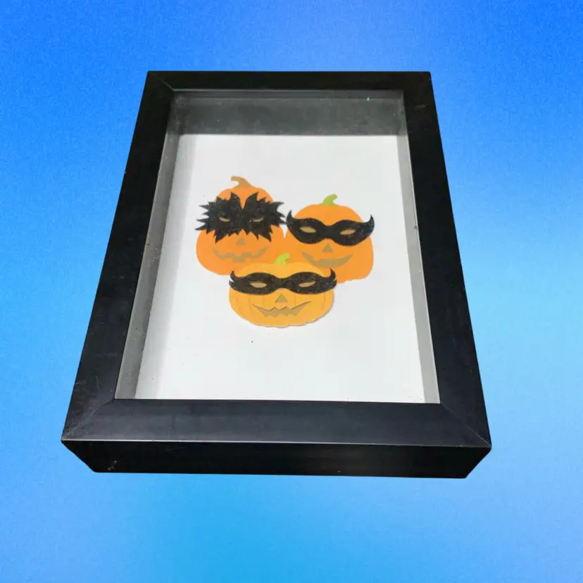 22. Masked Pumpkins Wall Art