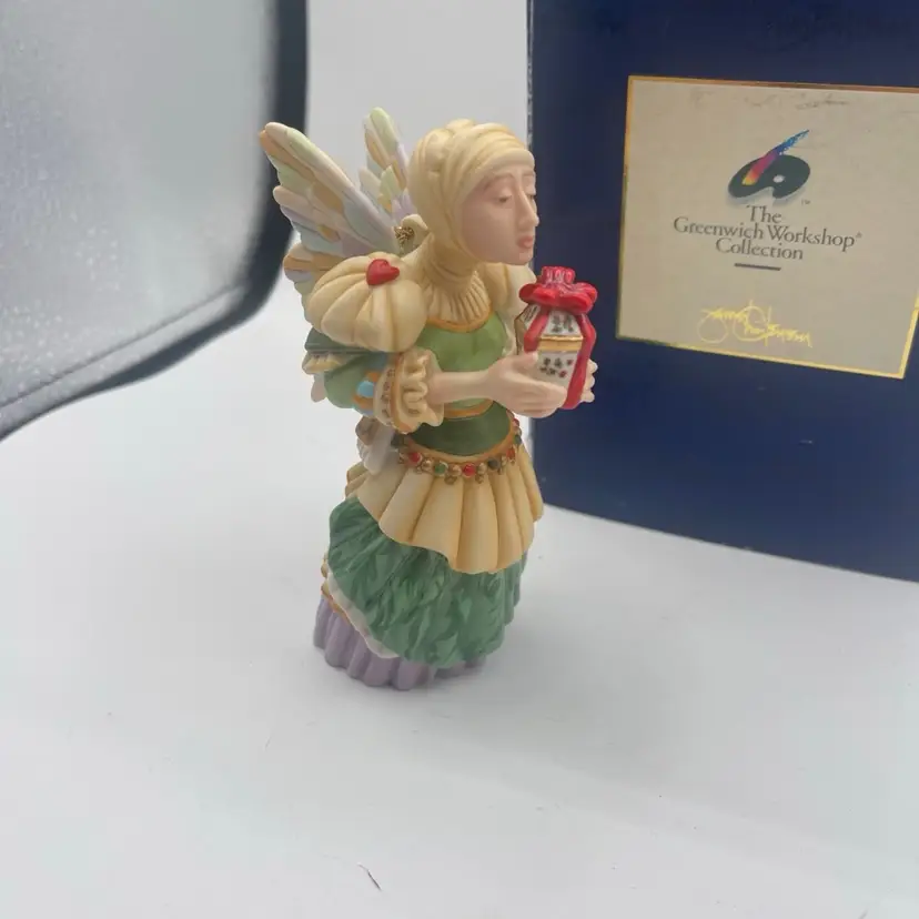 The Angel’s Gift Holiday Ornament Greenwich Workshop James C Christensen COA BOX