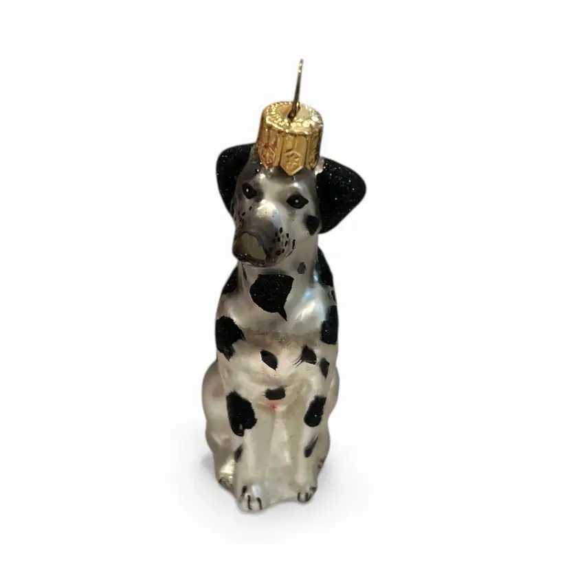 Vintage Handblown And Painted Dalmatian Ornament