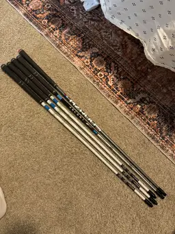 OEM Demo Golf Shaft Bundle – Mitsubishi Eldio + Ascent – 5 Shafts – .335 Tip