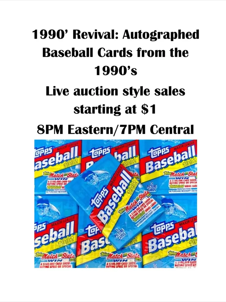 1990’s Revival: Signed Baseball Cards
