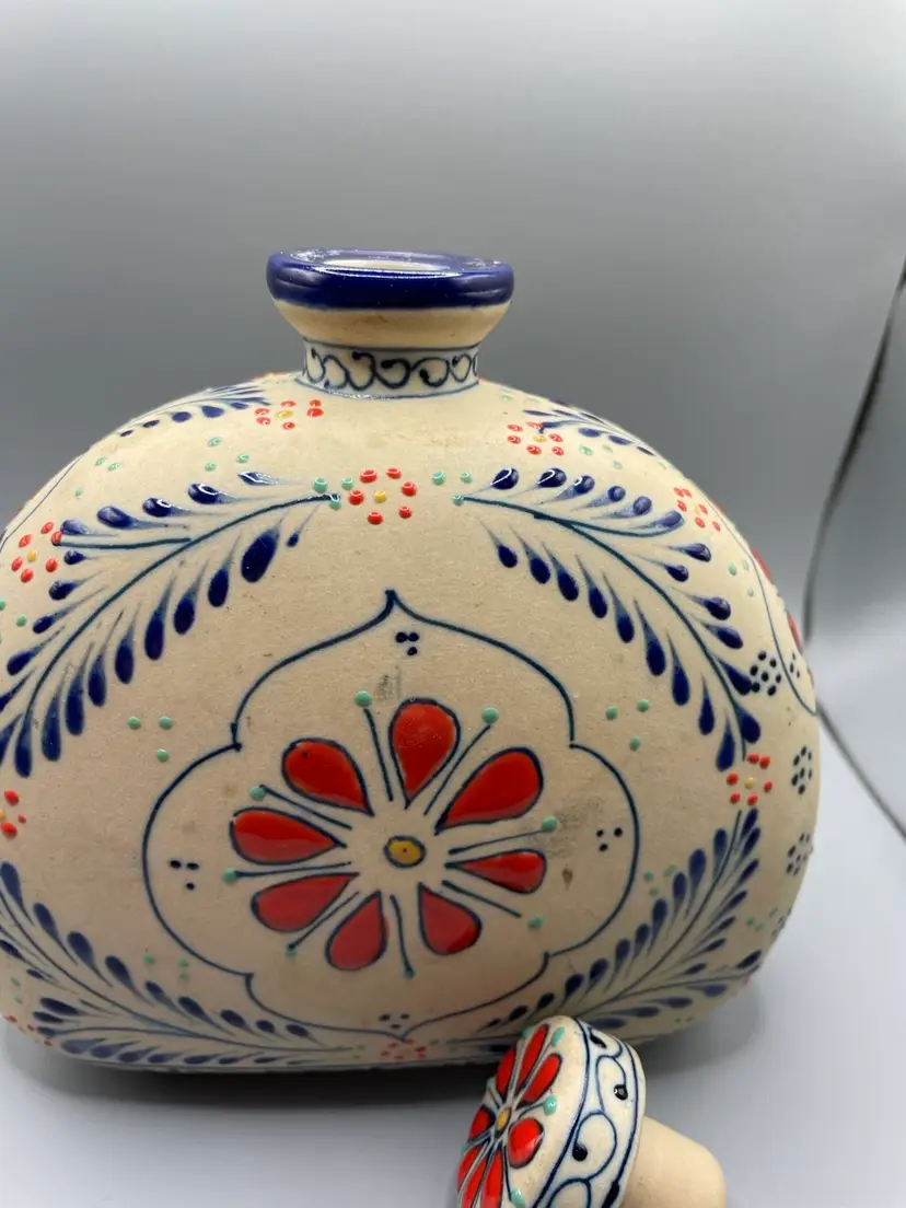 Decorative Floral Patterned Container