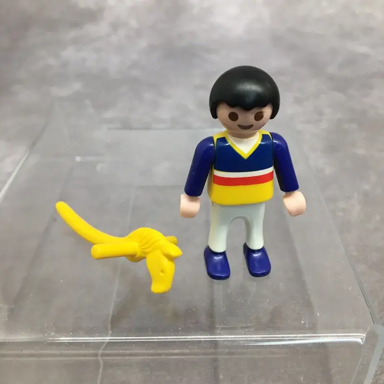 Playmobil Little Boy w/ Yellow Stick Horse