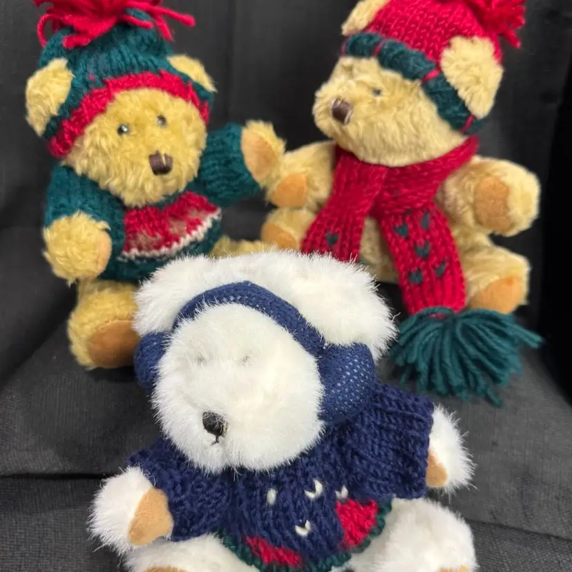 Trio Of Christmas Teddy Bears