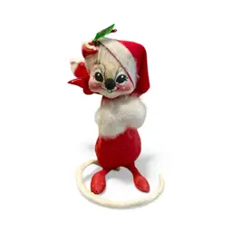 Sassy Vintage Annalee Mobilitee Christmas Mouse Figurine