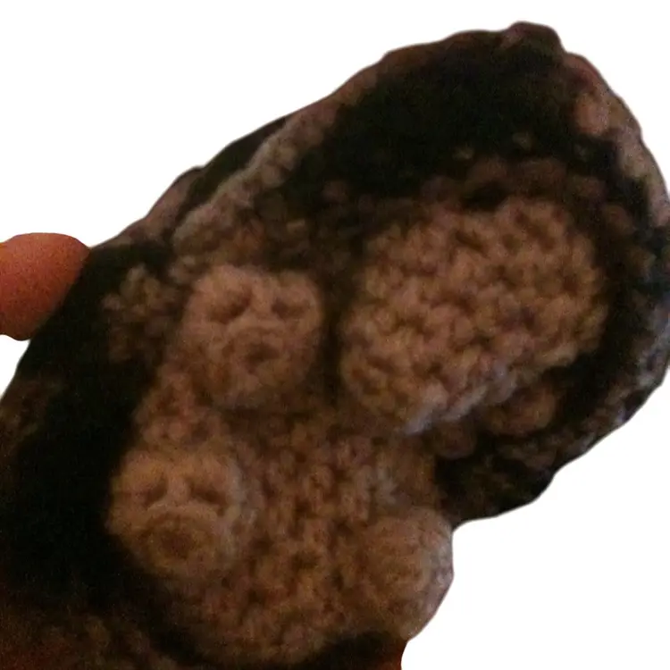 Armadillo Folds Into Shell Handmade Custom Crochet