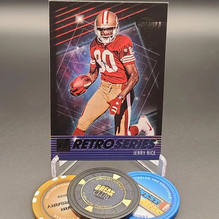 Jerry Rice 2021 Panini Donruss Retro Series Insert Card #RS16 - San Francisco 49ers Football Card