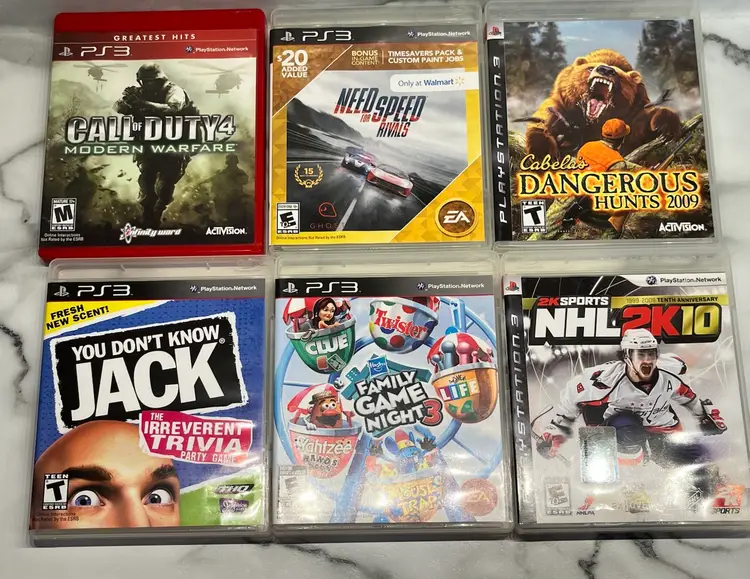 Lot Of 6 Random PS3 Games