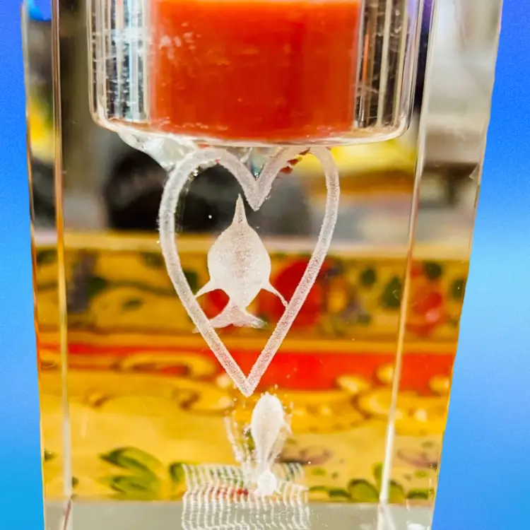 Paperweight Dolphin Jumping Through Heart Tea Light Holder