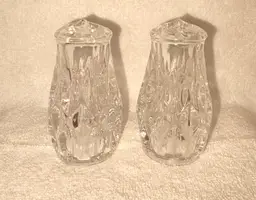 Pair of Crystal Salt & Pepper Shakers