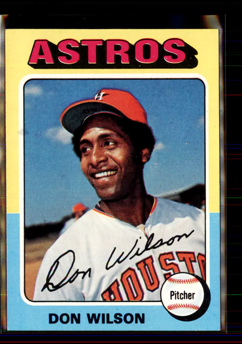 Don Wilson 1975 Topps #455 - Houston Astros - (pk1-5)