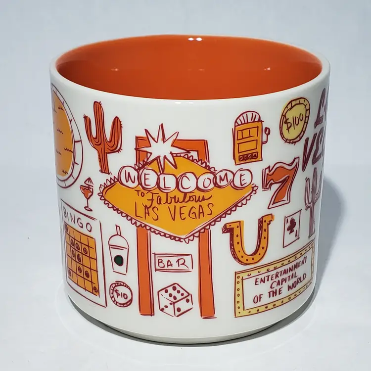 Starbucks Las Vegas Coffee Mug Been There Series Across the Globe Collection 14 oz 2018
