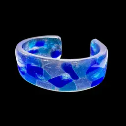 Boho Beautiful Handmade Glass Bracelet 7.5 inches