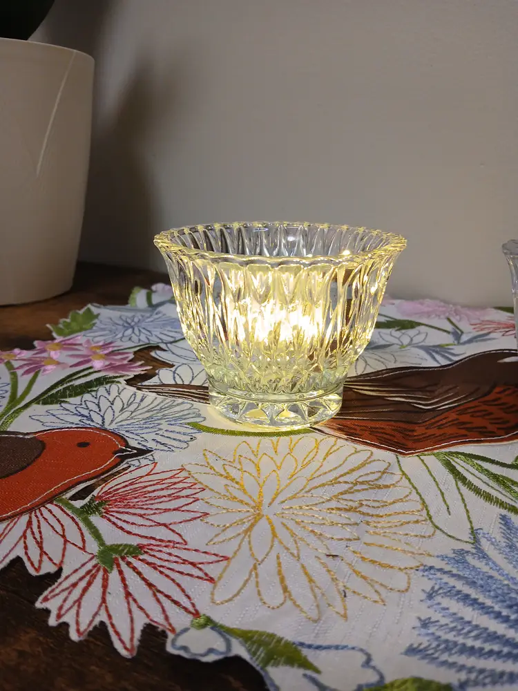Vintage Crystal Cut Glass Bowls Set