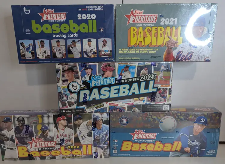 Bziddy's Pack Shop: 2020-2024 Heritage High Number (5 Packs - 1 pack each)