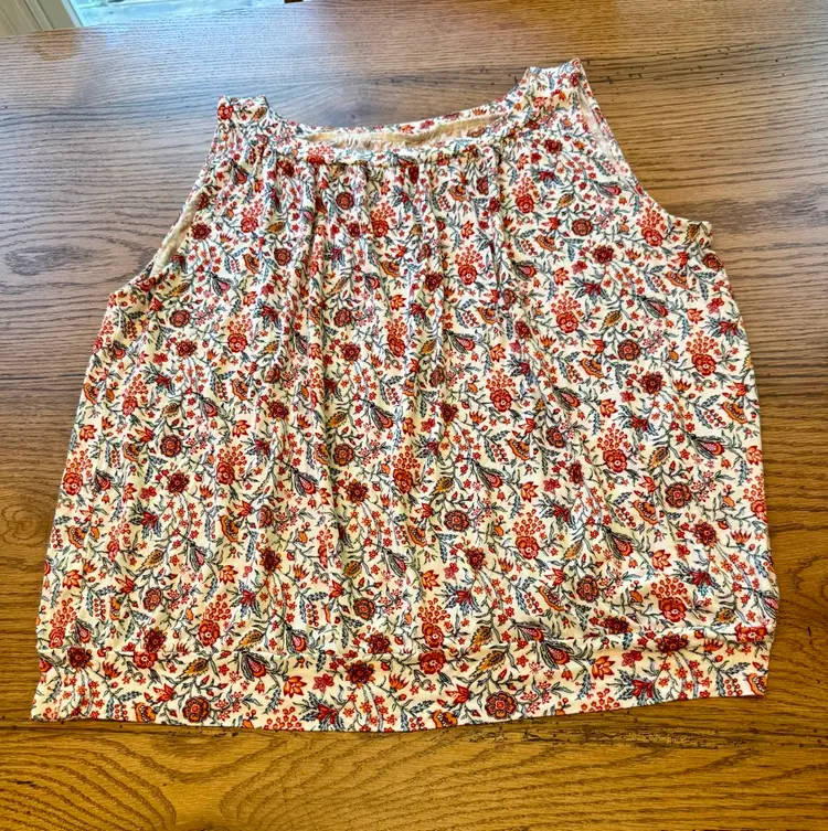 LOFT Outlet Floral Print Sleeveless To Size XL