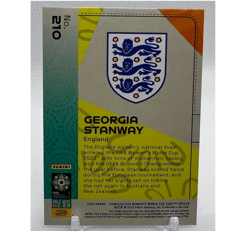 2023 Panini Donruss FIFA Women’s World Cup Georgia Stanway Blue /99