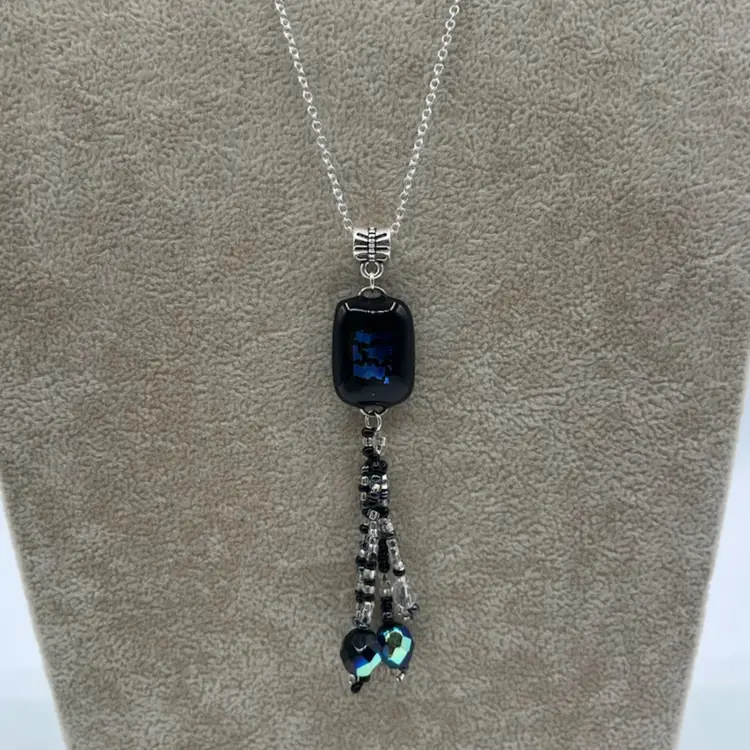 #99 “Ever Changing” Series — Designed by Me -- Dichroic Glass Necklace