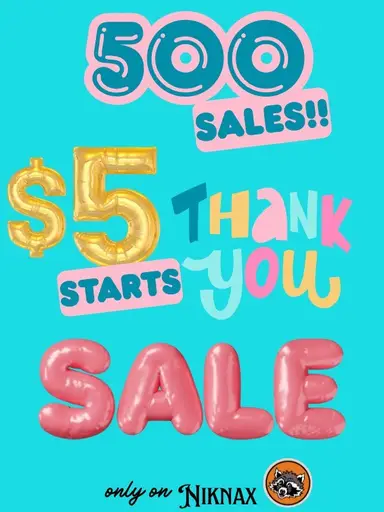 500 Sales Celebration! $5 Appreciation Table Sale