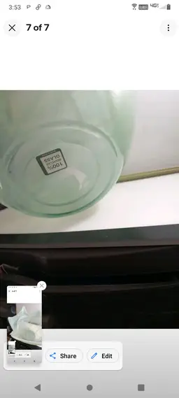 recycled (100%) green glass bowl. made in spain