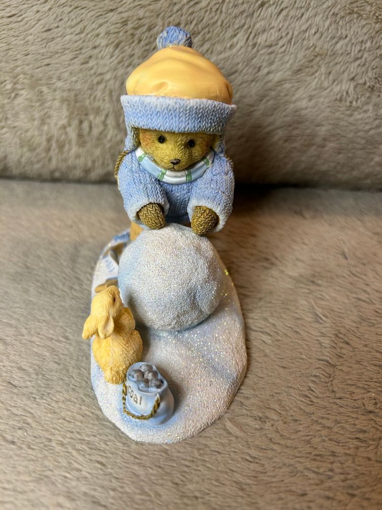 Cherished Teddies "2017 Figurine, Ginnie - Our Friendship's On A Roll" Signed