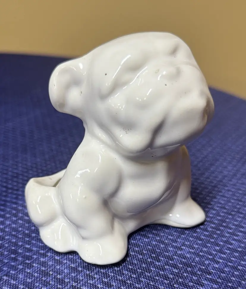 bulldog planter from Morton Pottery 4” tall