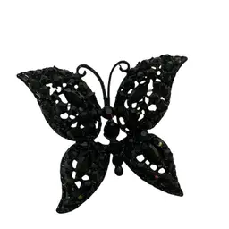 Rhinestone Butterfly Brooch