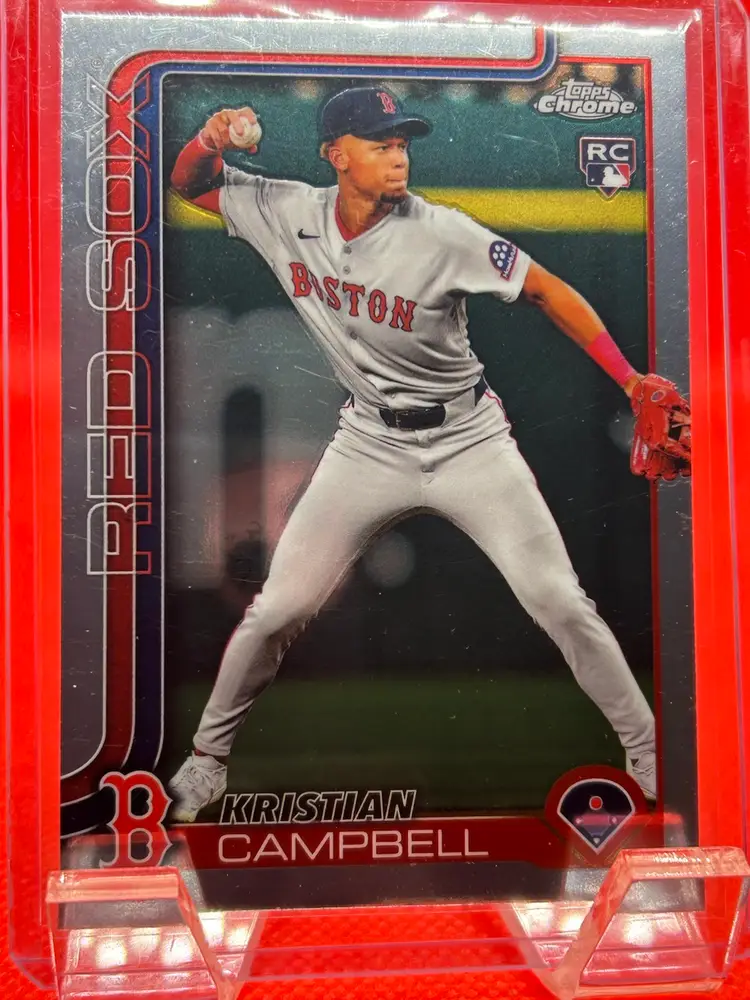 Kristian Campbell - 2025 Topps Chrome Rookie (RC) Boston Red Sox