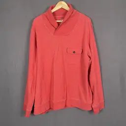 Pendleton Surf Pullover Sweatshirt Men L Brick Red Cozy Soft Athleisure Nomadic 809