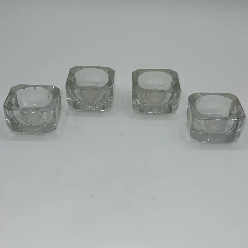 Salt Cellars Glass Set Of 4 Square Shape