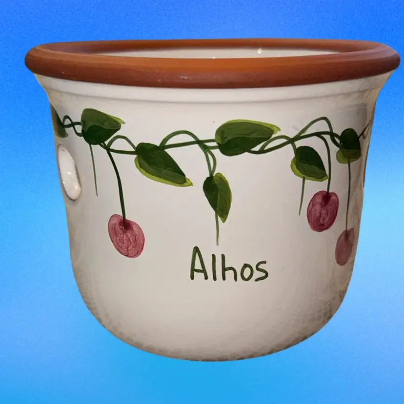 Vintage Portugese Garlic Crock