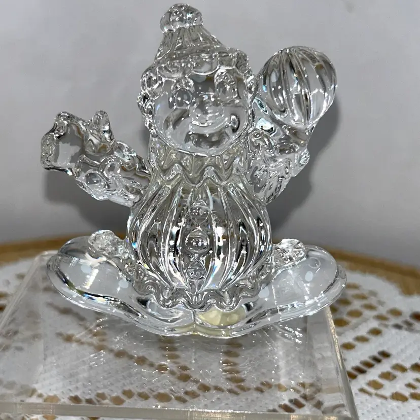 Vintage Princess House Lead Crystal Treasures Figurine Rocking Circus Clown Germany 24% #2