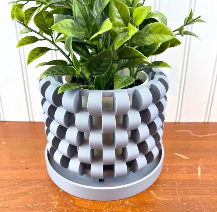 The Sinol Orchid Planter Pot with Drainage Tray, Modern Unique