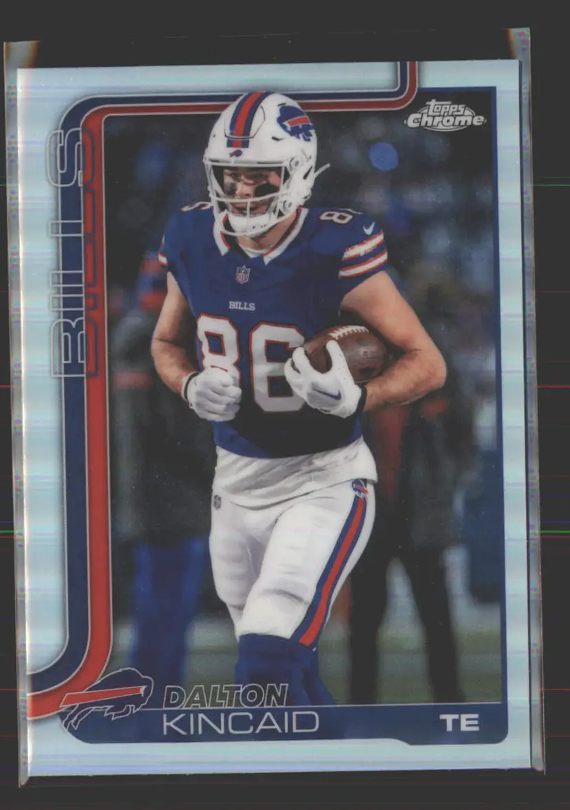 Dalton Kincaid 2025 Topps Chrome Refractor #37 - (142) - Buffalo Bills