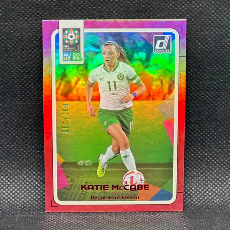 Katie McCabe 2023 Donruss Women’s World Cup Red /299 Ireland Soccer Card