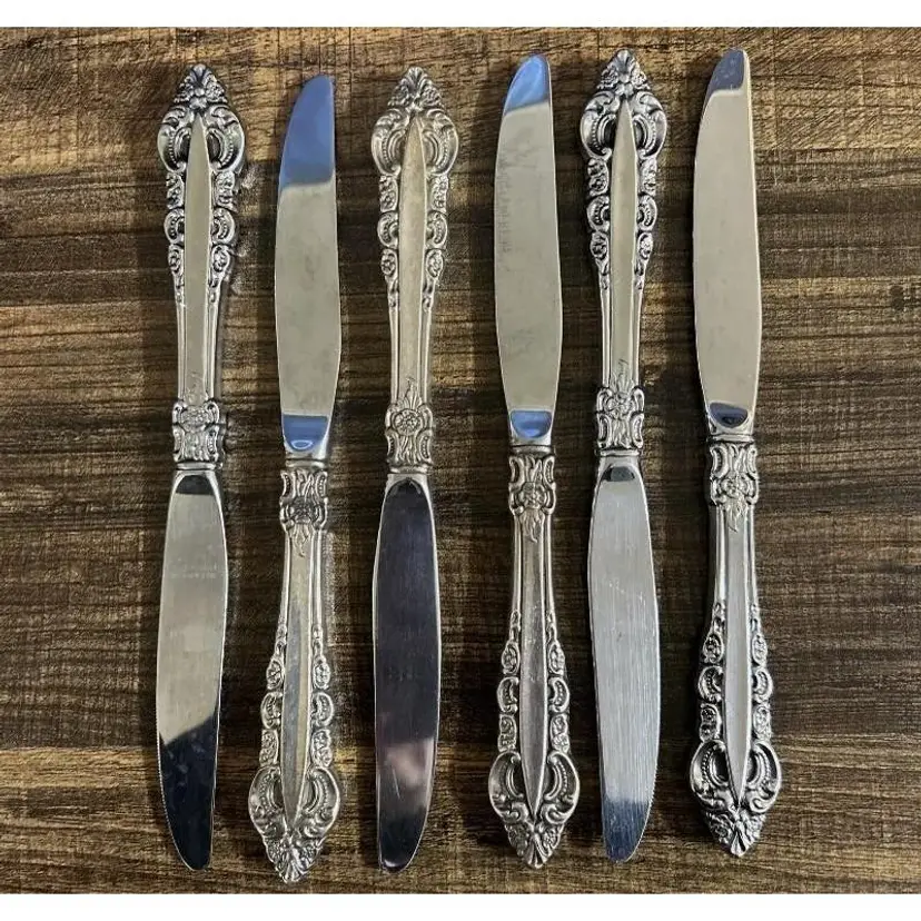 Reed & Barton Mirrorstele Knives Knife Set Of 6