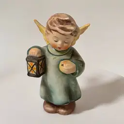 Goebel Hummel ~Good Night Angel w/ Lantern and Hot Cross Bun Figurine Germany
