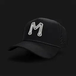 #15 - Misfit Golf Waterproof Black "M" Logo Hat - Ball Marker Magnet & Tee Holder