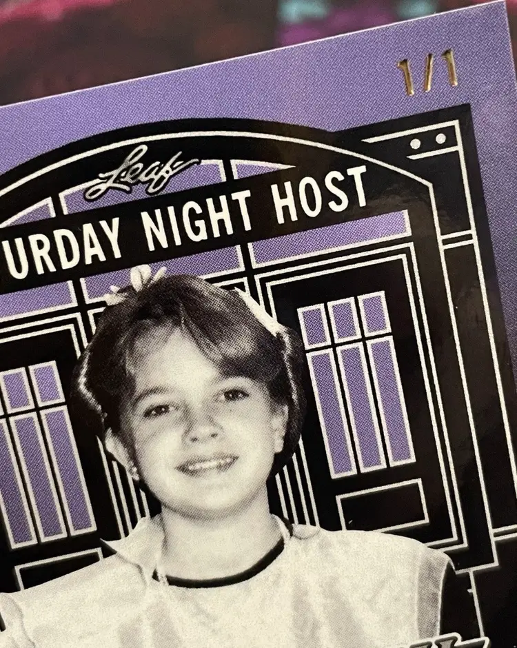 2025 Leaf Pop Century #SN-DB1 Drew Barrymore 1/1 Auto SNL Host Shimmer Autograph