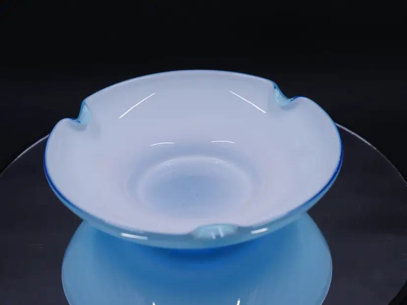 Mid-Century Vetro Opalina Cased Glass Dish