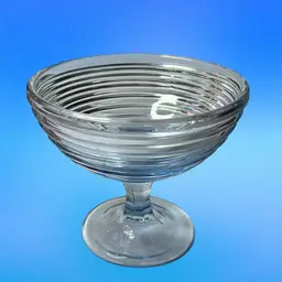 Vintage Anchor Hocking Park Avenue Manhattan Glass Footed Dessert Bowl “Compote”