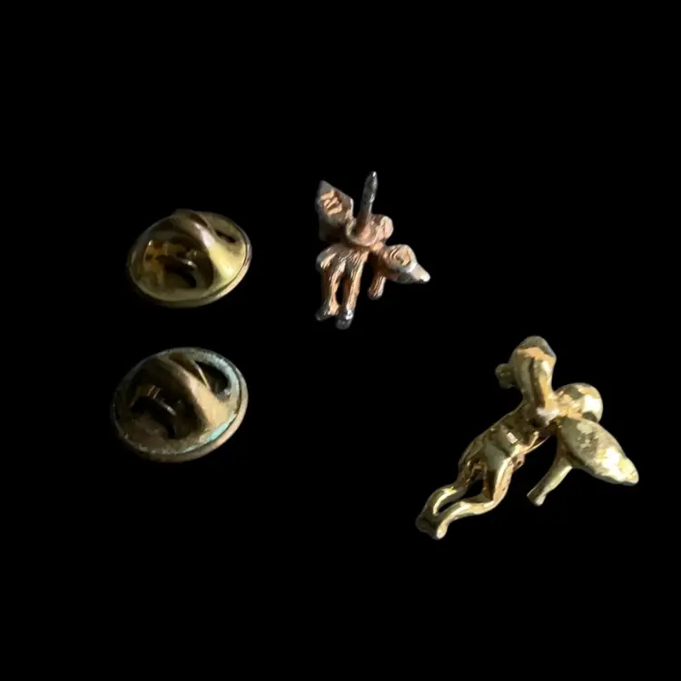 Costume Lot Of (2) Angel Pins .75”