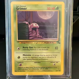 Pokémon Grimer 1999 Fossil Set #48/62