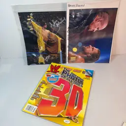 WWE 3D Magazine And 8x10s