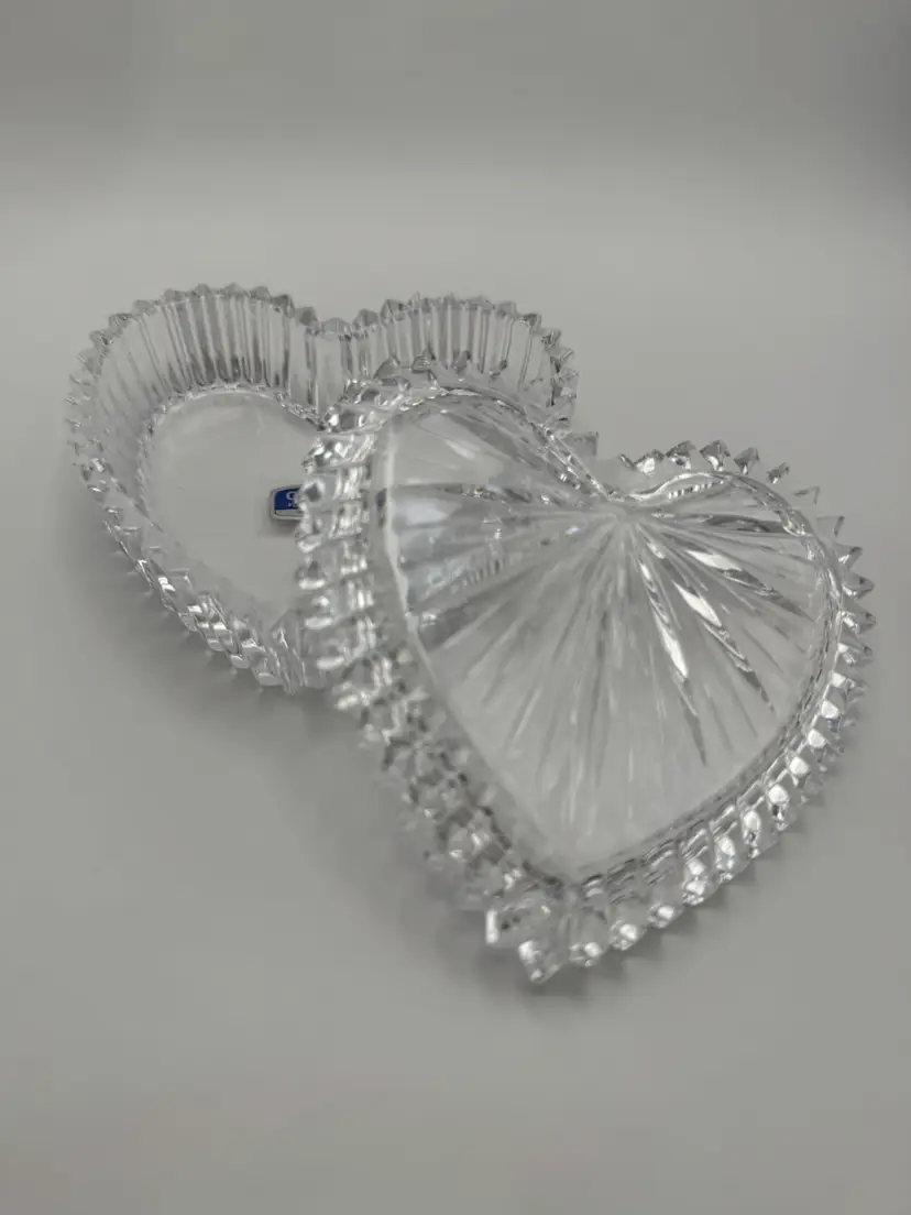Gotham Crystal Heart Keepsake Jewelry Box