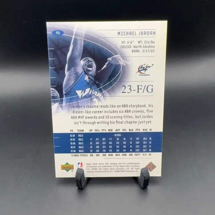 Michael Jordan Honor Roll 2002 Upper Deck