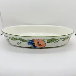 Villeroy & Boch Amapola Vilbofour Smooth Oval Baking Dish Bowl 11-1/2" Germany