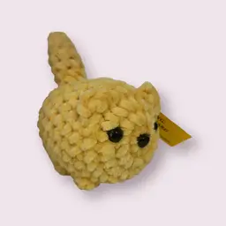 Crochet Mini Loaf Cat Yellow