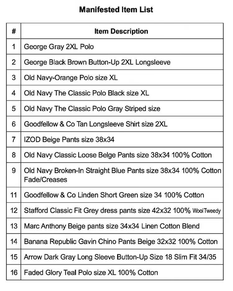 Lot of 16 items Men's Bundle Mix of Shirts & Pants mostly Old Navy