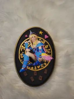 Dark Magician Girl Inspired Wall art (sitting)